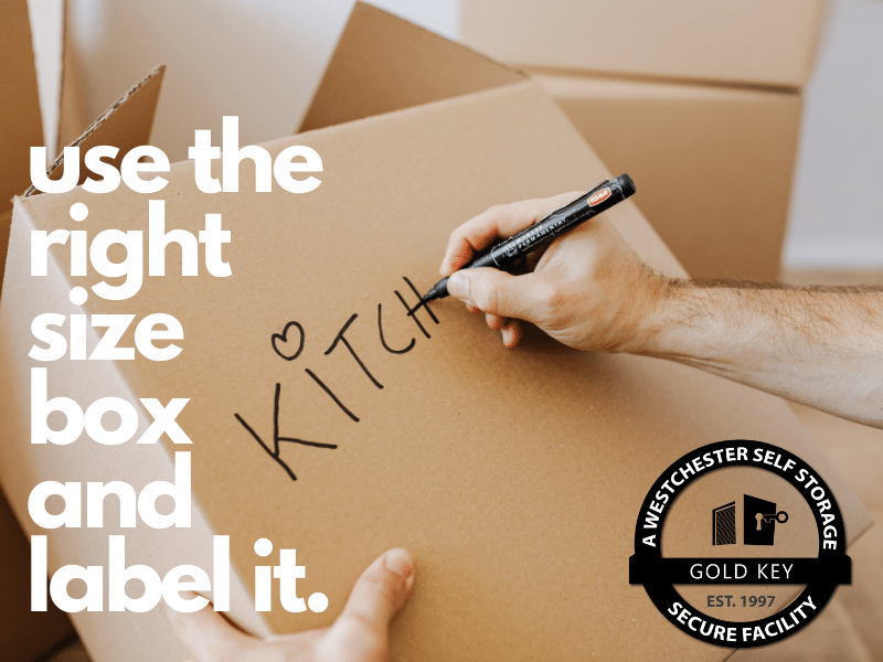 Storage Tips Pleasantville Use The Right Sized Box